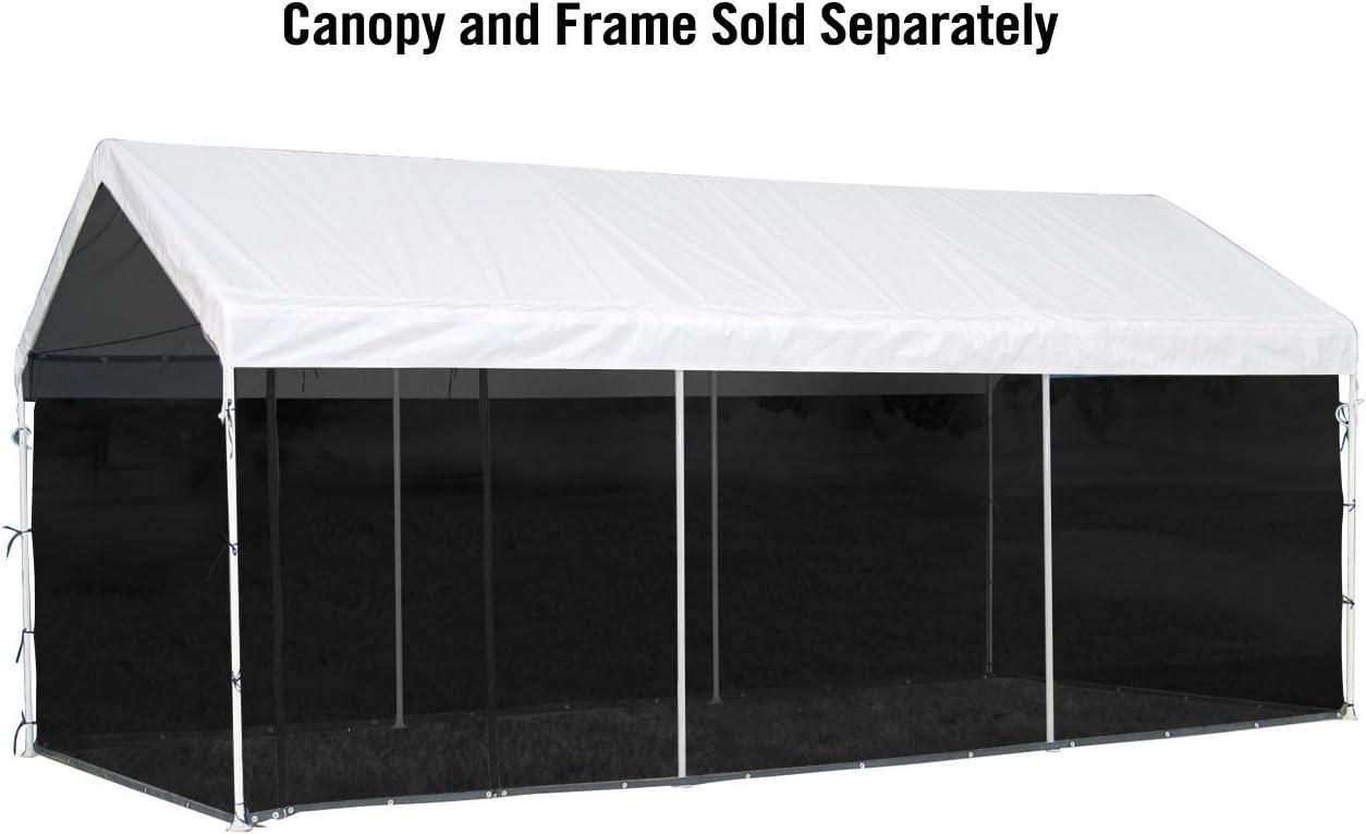 ShelterLogic MaxAP ShelterLogic Black Fabric Screen for Canopy