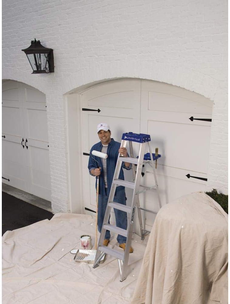 Louisville Ladder 10 ft. Aluminum Step Ladder with 250 lbs. Load Capacity Type I Duty Rating