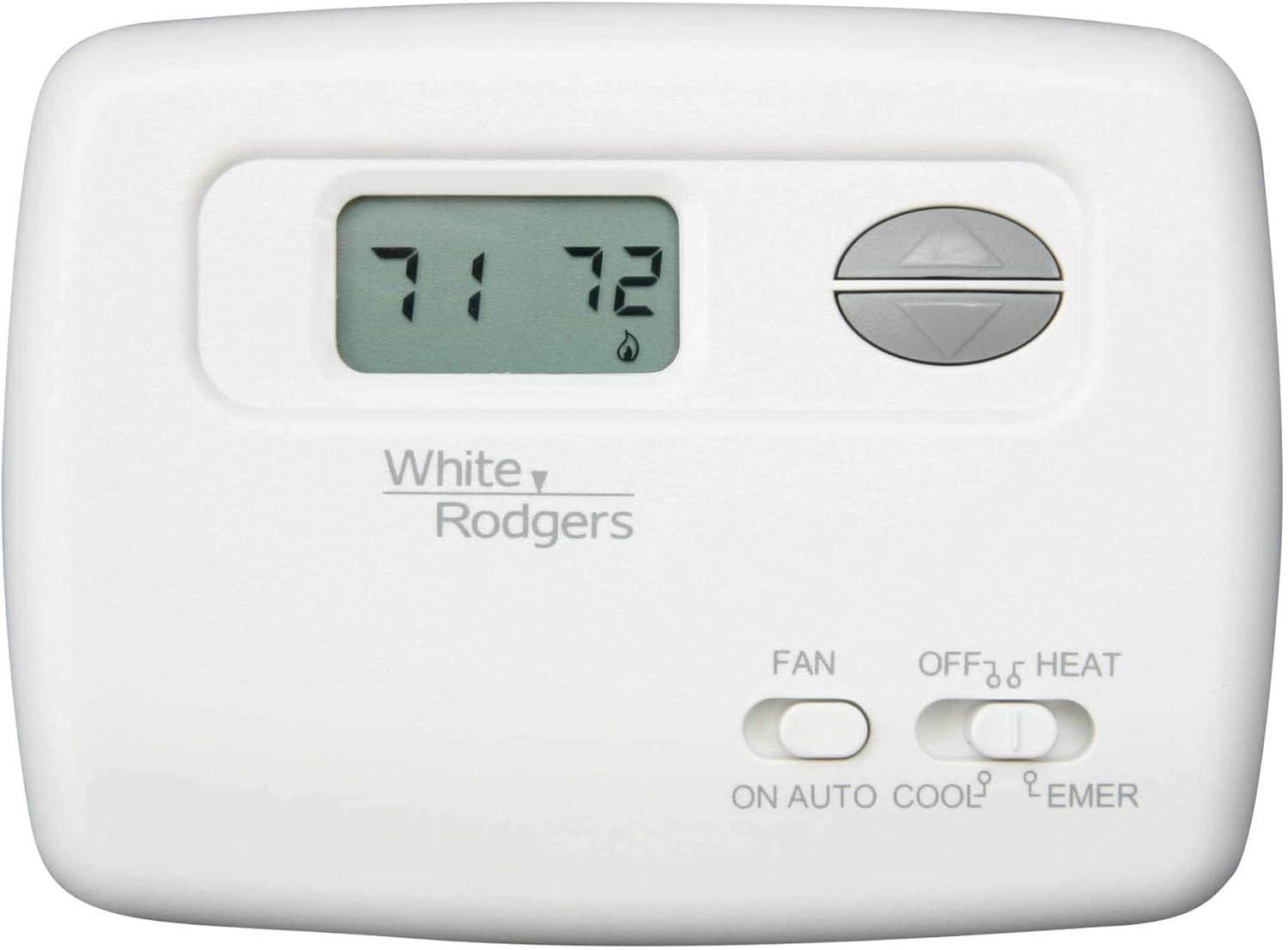 White Rodgers 2H/1C 24V Non-Programmable Digital Thermostat 1F79-111