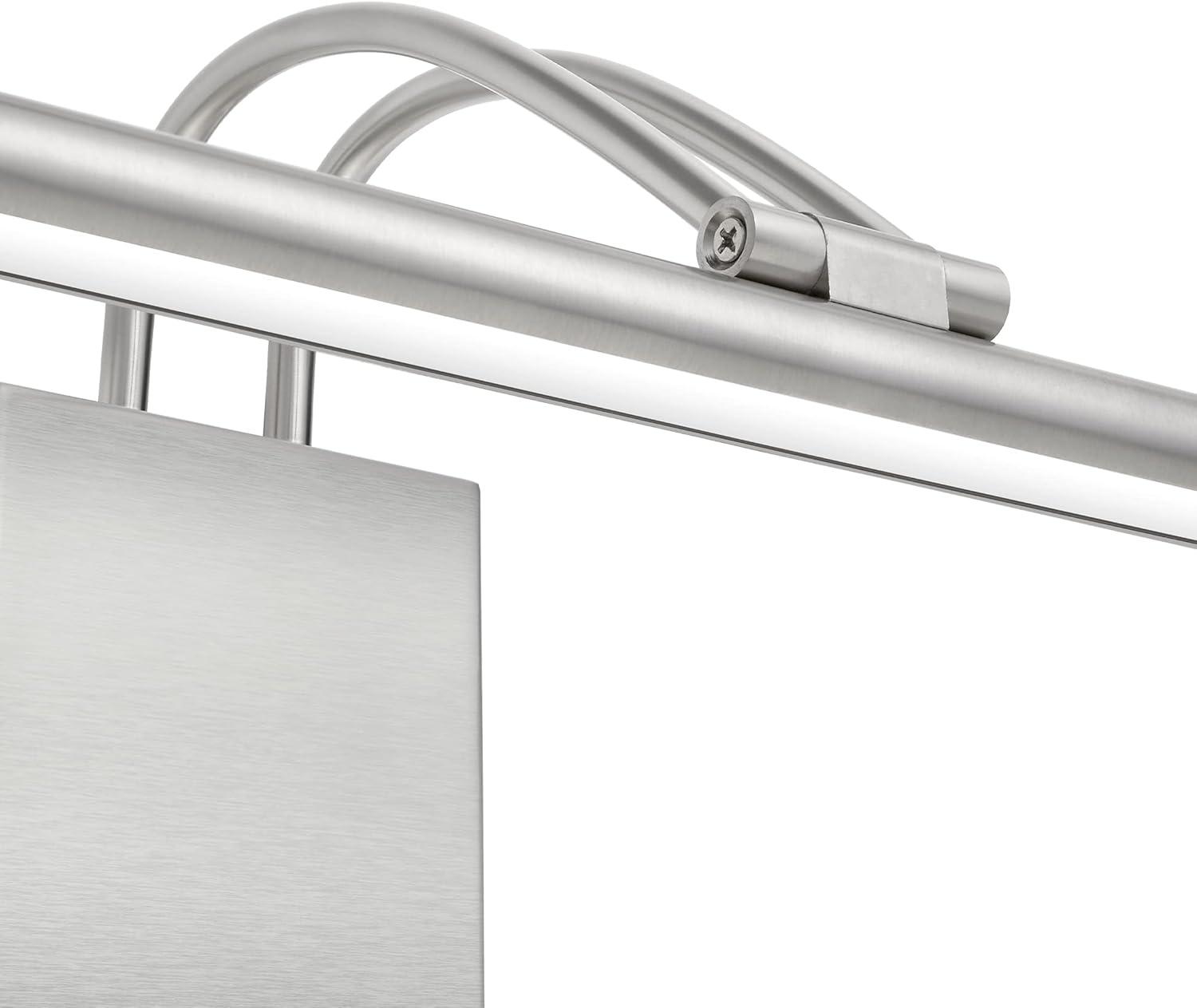 Maxxima 17 in. LED Picture Light w/ Brushed Nickel Finish, 1000 Lumens, 3000K Warm White, Hardwired Integrated LED Display Wall Light