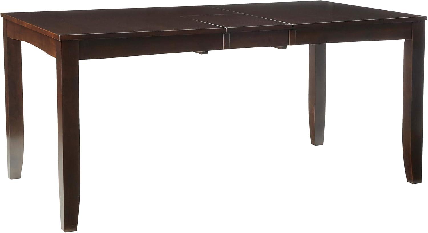 Lynfield Cappuccino Wood Extendable Dining Table, 66"