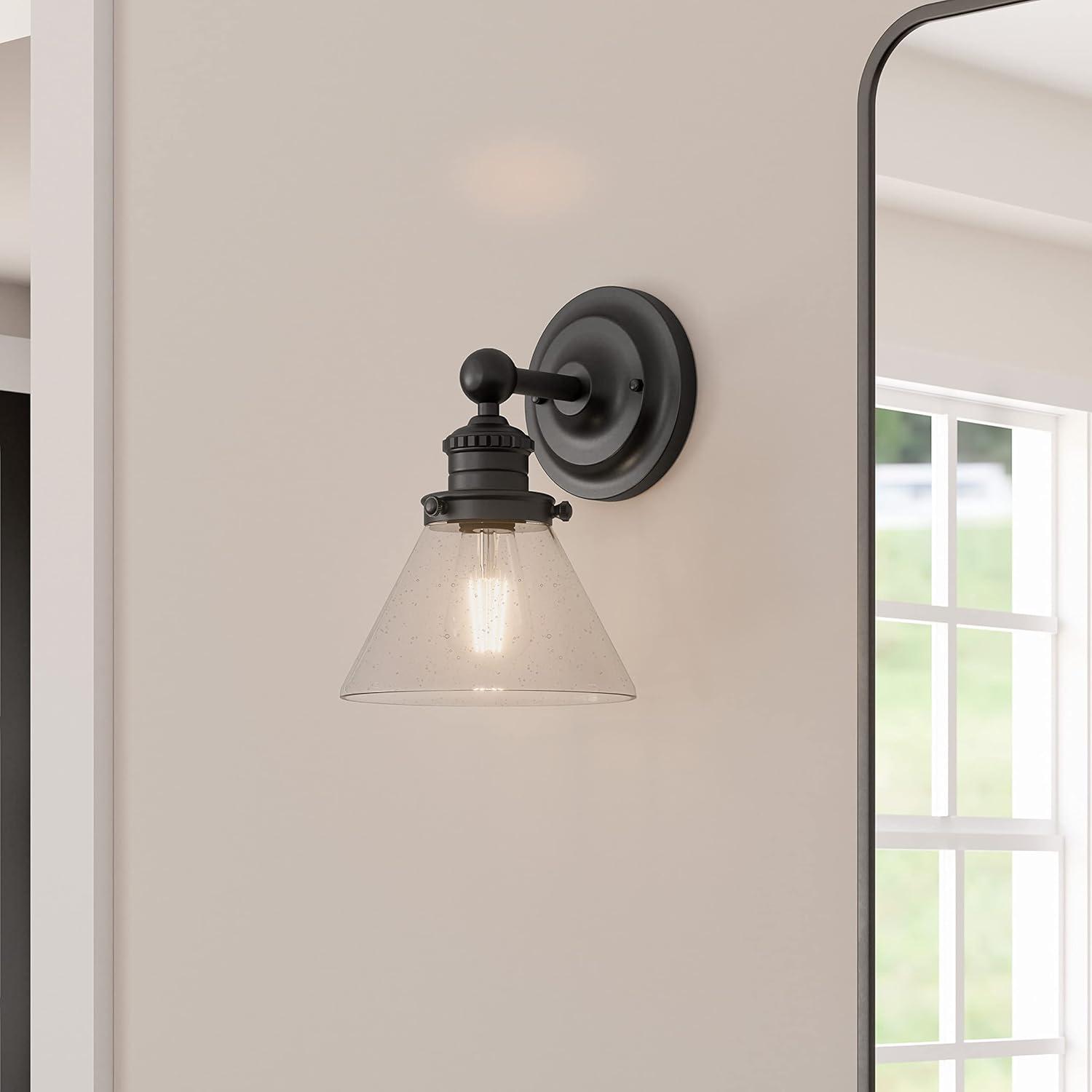 Design House  Augustin Wall Light in Matte Black