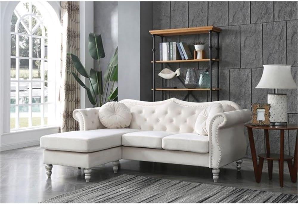 Hollywood 3 - Piece Velvet Sectional