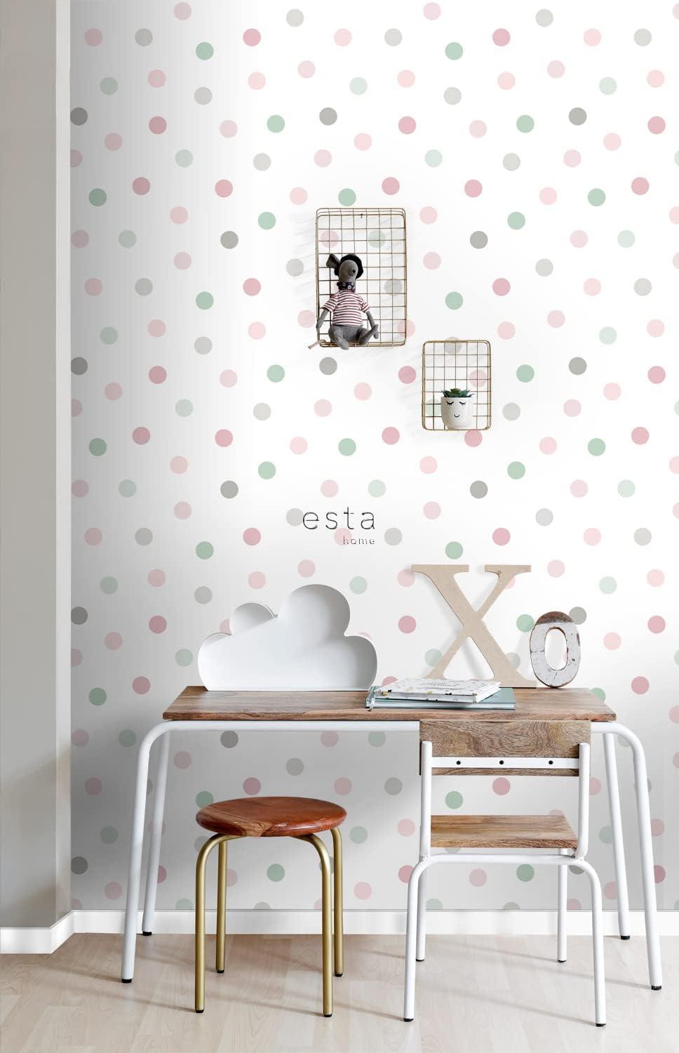 Chesapeake Jubilee Pink Dots Wallpaper, 20.9-in by 33-ft