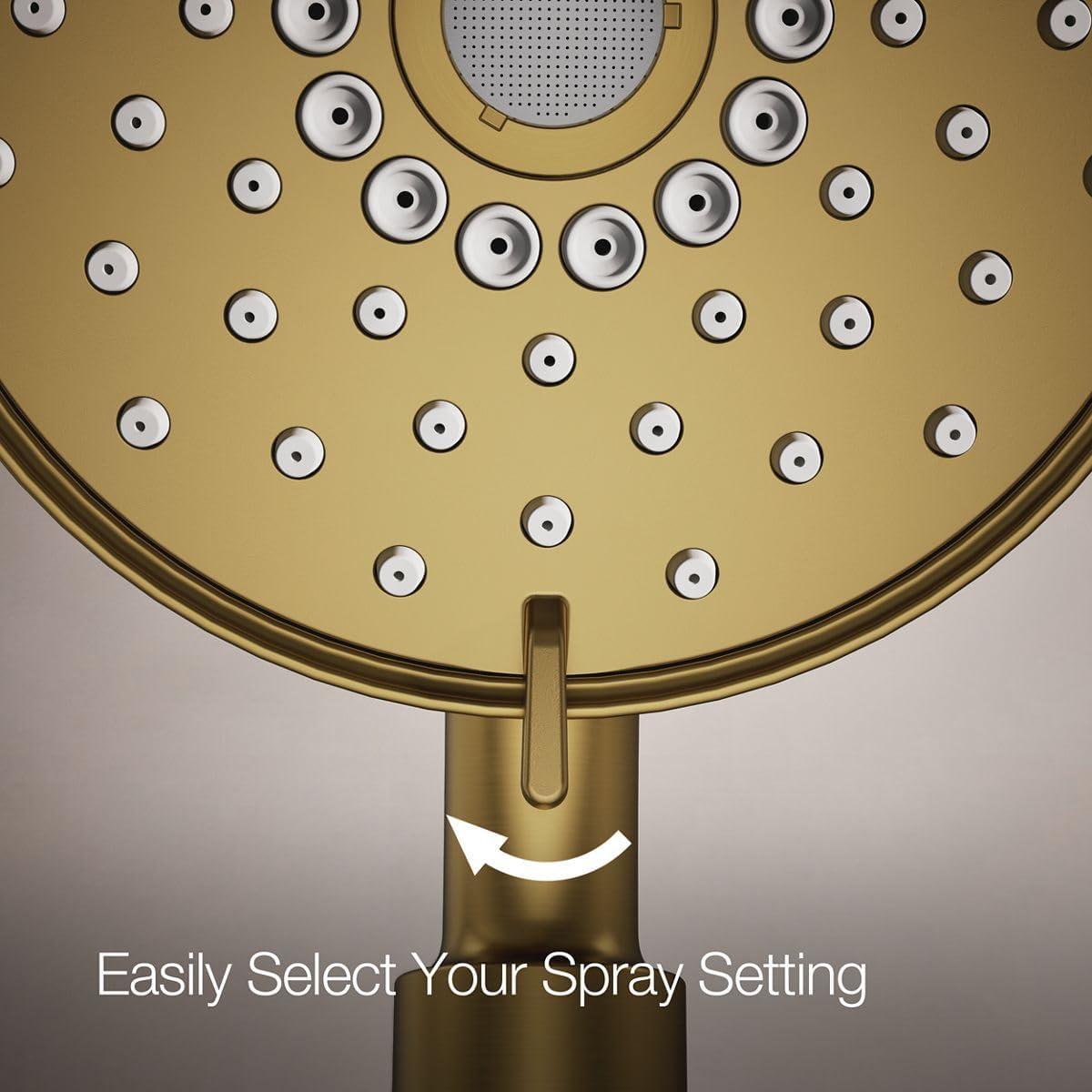 Kohler Purist® 2-In-1 Multifunction Shower Combo Kit, Showerhead and Handshower, Three Spray Settings