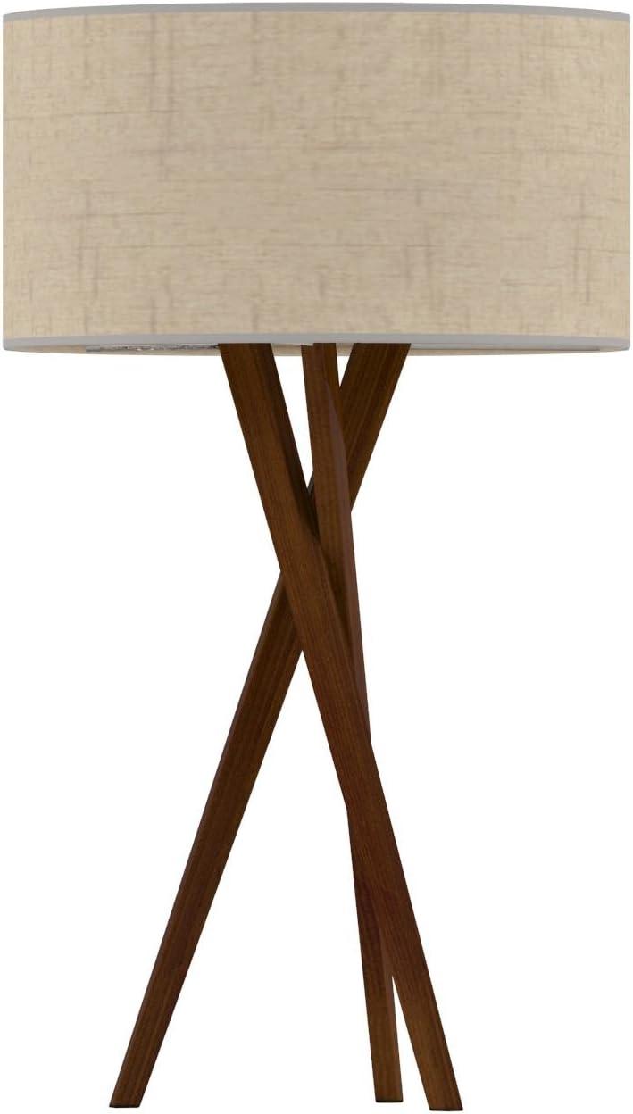 Harcourt Solid Wood Tripod Lamp