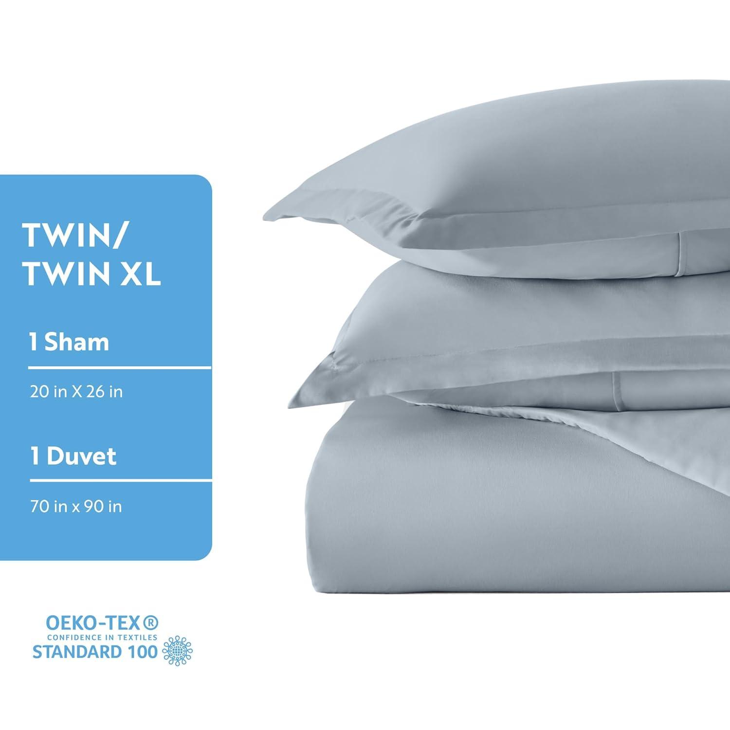 IEnjoy Home Super Soft Double Brushed Duvet Cover Set
