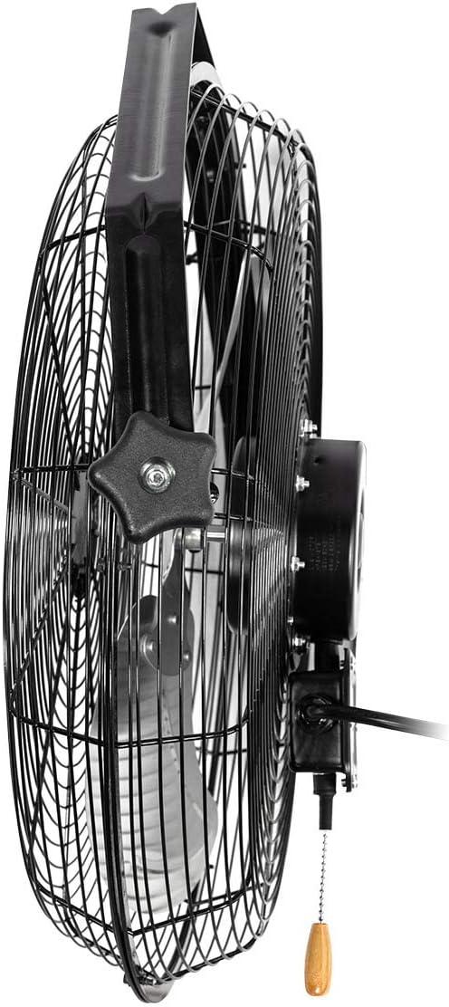 Tilting Head 18" High Velocity Garage Wall-Mount Fan, Powder Coated