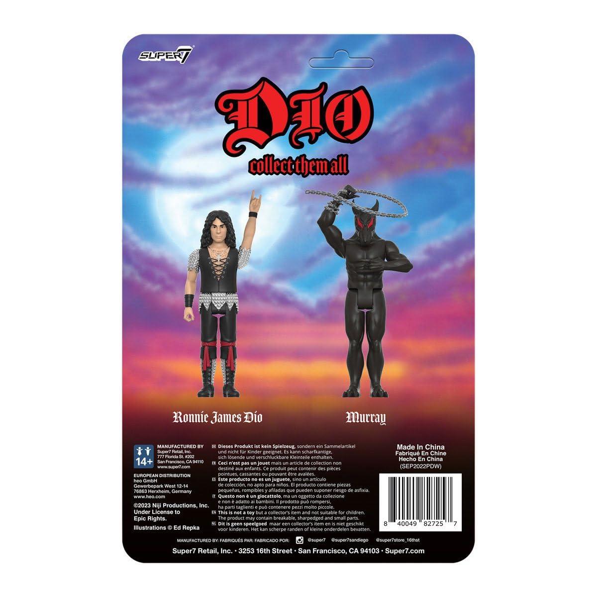 Super7 Dio Murray - 3.75" Ronnie James Dio Action Figure with Accessory Heavy Metal Collectibles and Retro Toys