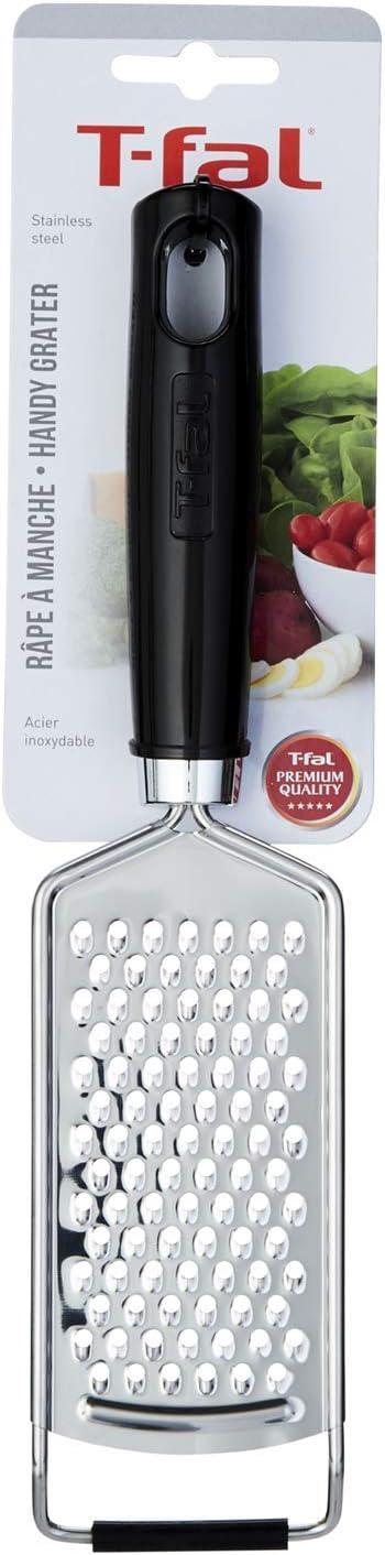 Stainless Steel Rectangular Hand Grater with Black Handle