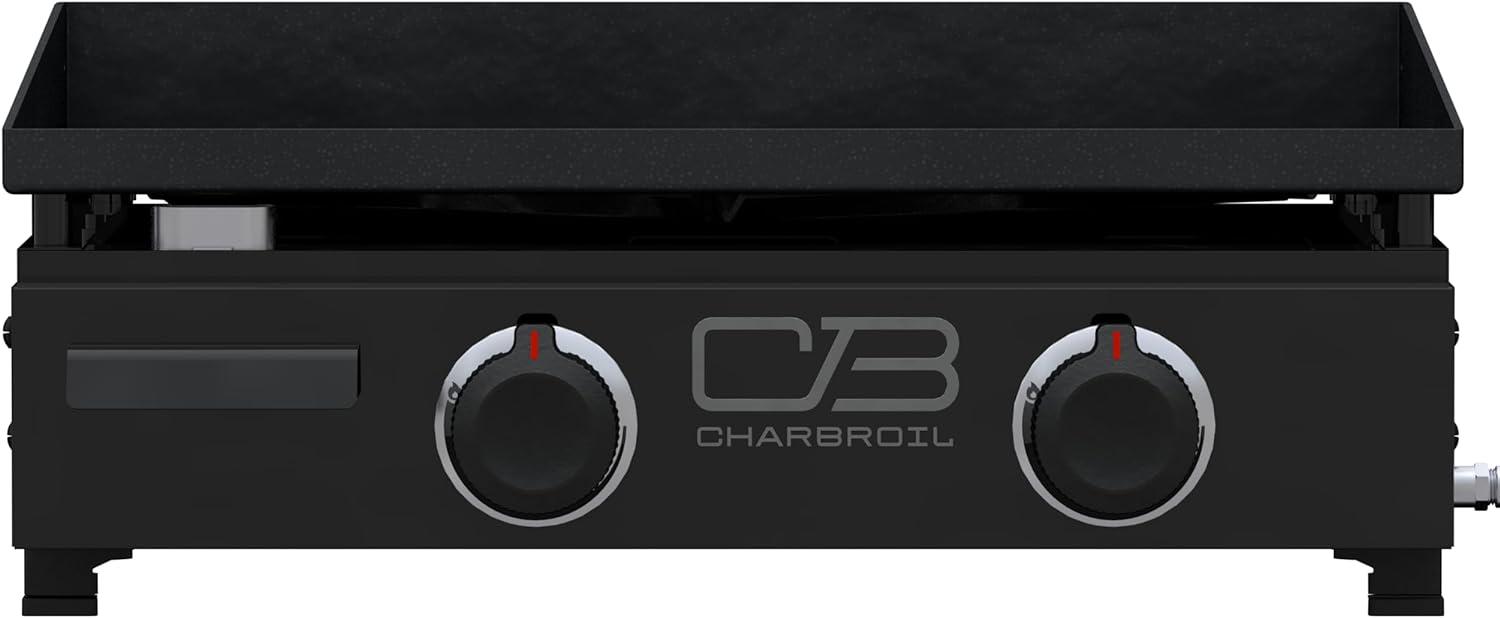 Charbroil 22" Portable Black 2-Burner Gas Griddle