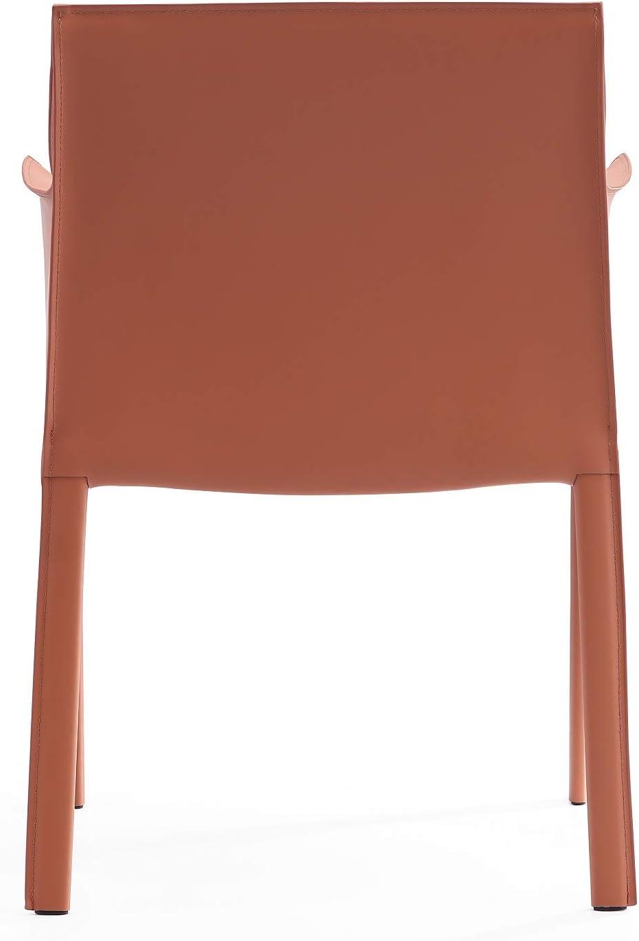 Paris Faux Leather Upholstered Metal Armchair