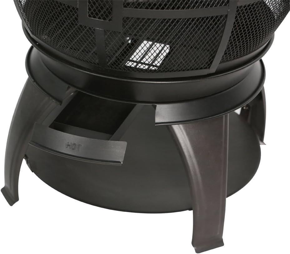 Heatmaxx Round Cast Iron Wood Burning Smokeless Chimnea