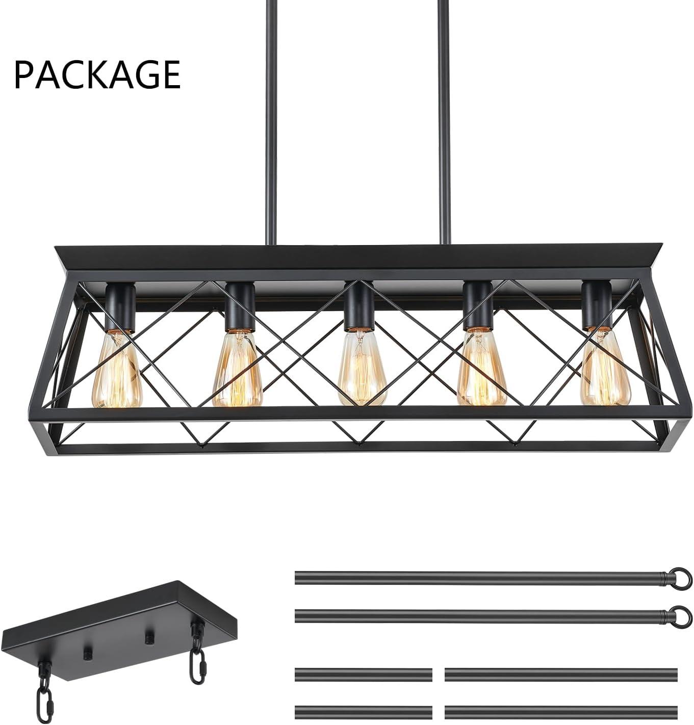 Angelann 5 - Light Copper Kitchen Island Pendant