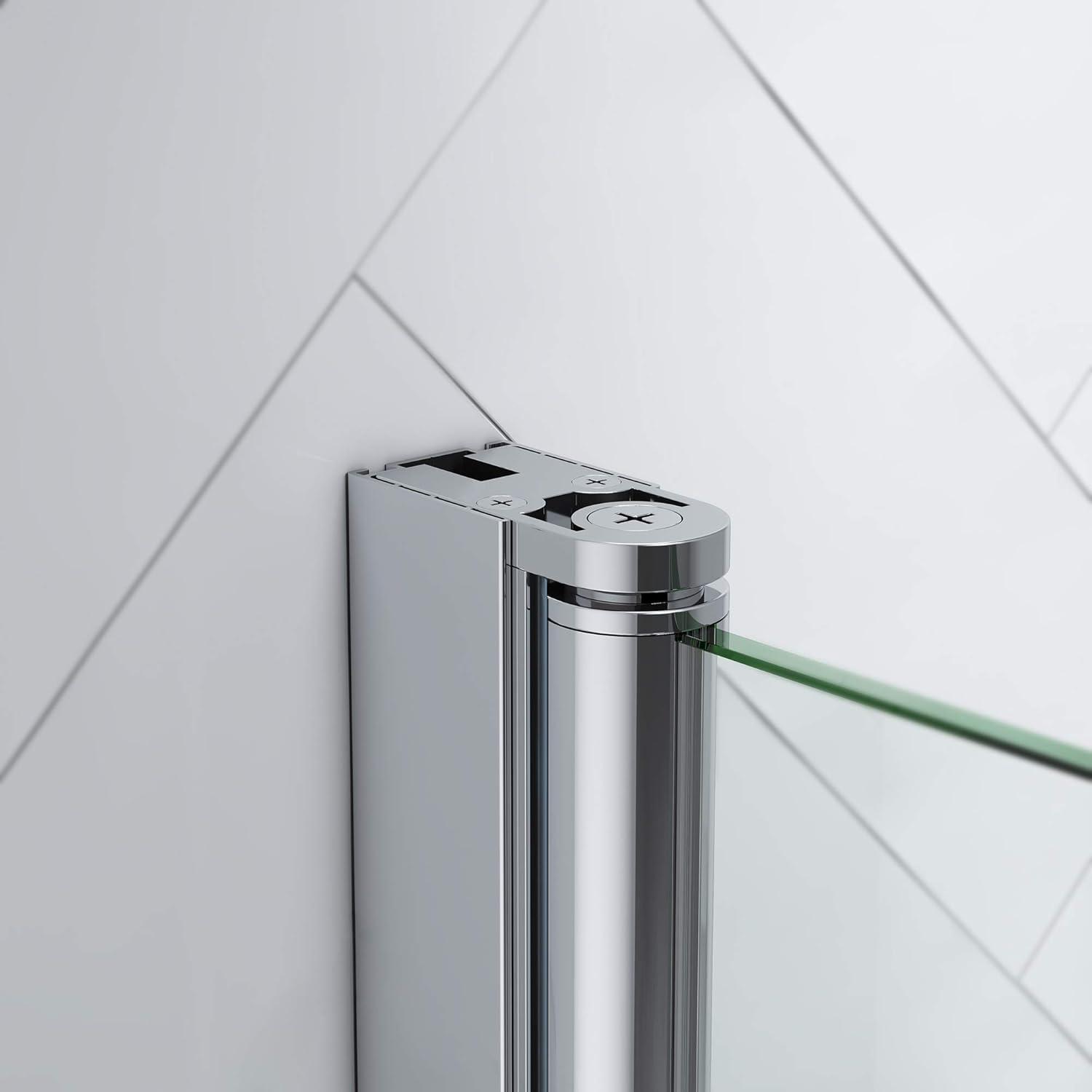 Endless Pasadena 41" W x 72" H Alcove Frameless Shower Kit, Door, Panel