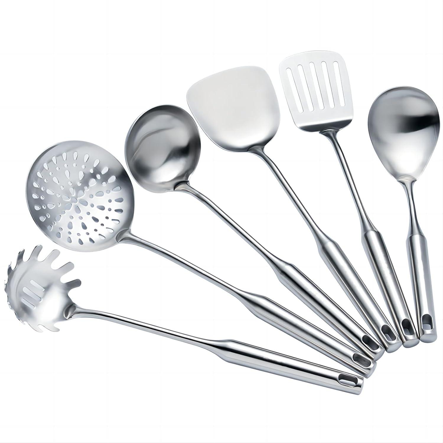 JADOOG JADOOG 6 Piece Stainless Steel Cooking Utensil Set
