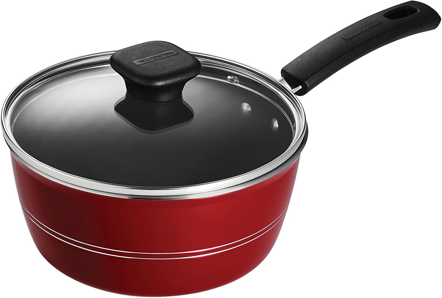 Tramontina Tramontina Sicilia 1.25 qt. Non-Stick Aluminum Sauce Pan with Lid