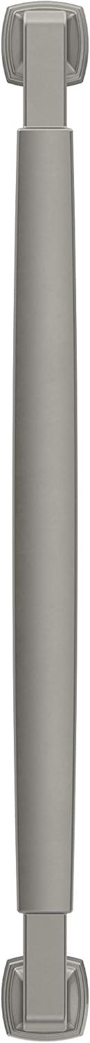 Amerock Stature 8-13/16 inch (224mm) Center-to-Center Satin Nickel Cabinet Pull