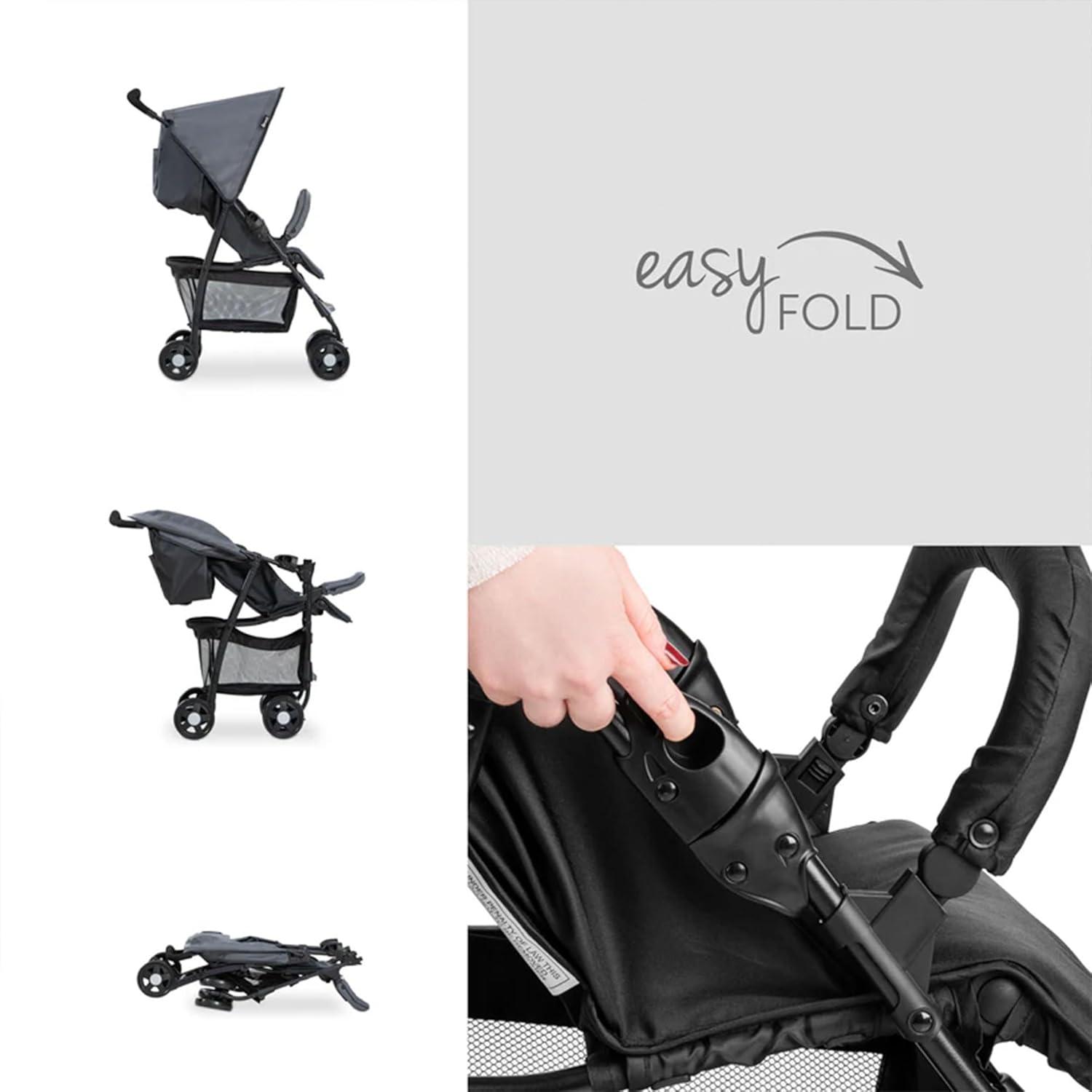 hauck 2 Compact Foldable Tricycle Jogger Buggy Stroller Pushchair