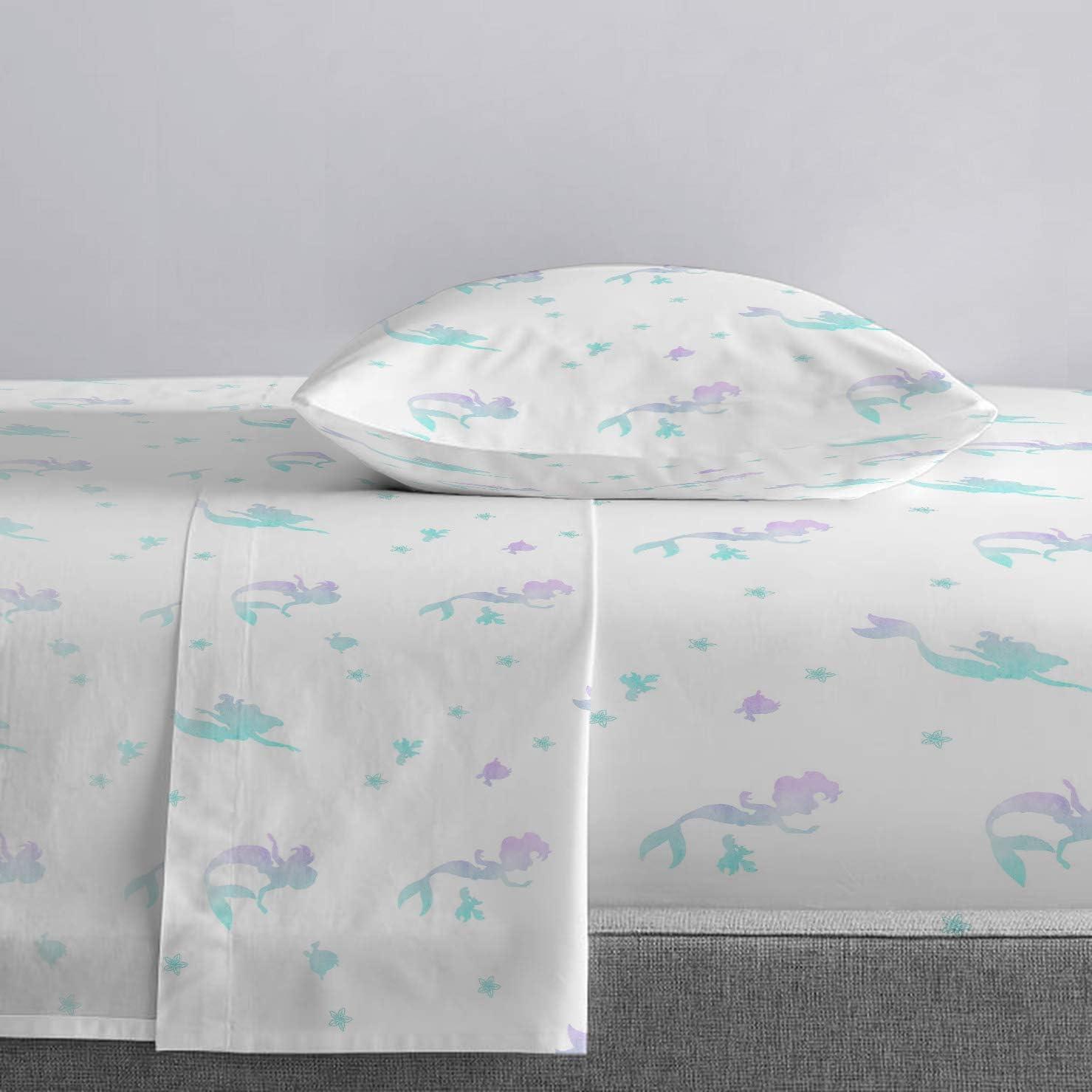 Little Mermaid Twin Purple Microfiber Reversible Bed Set