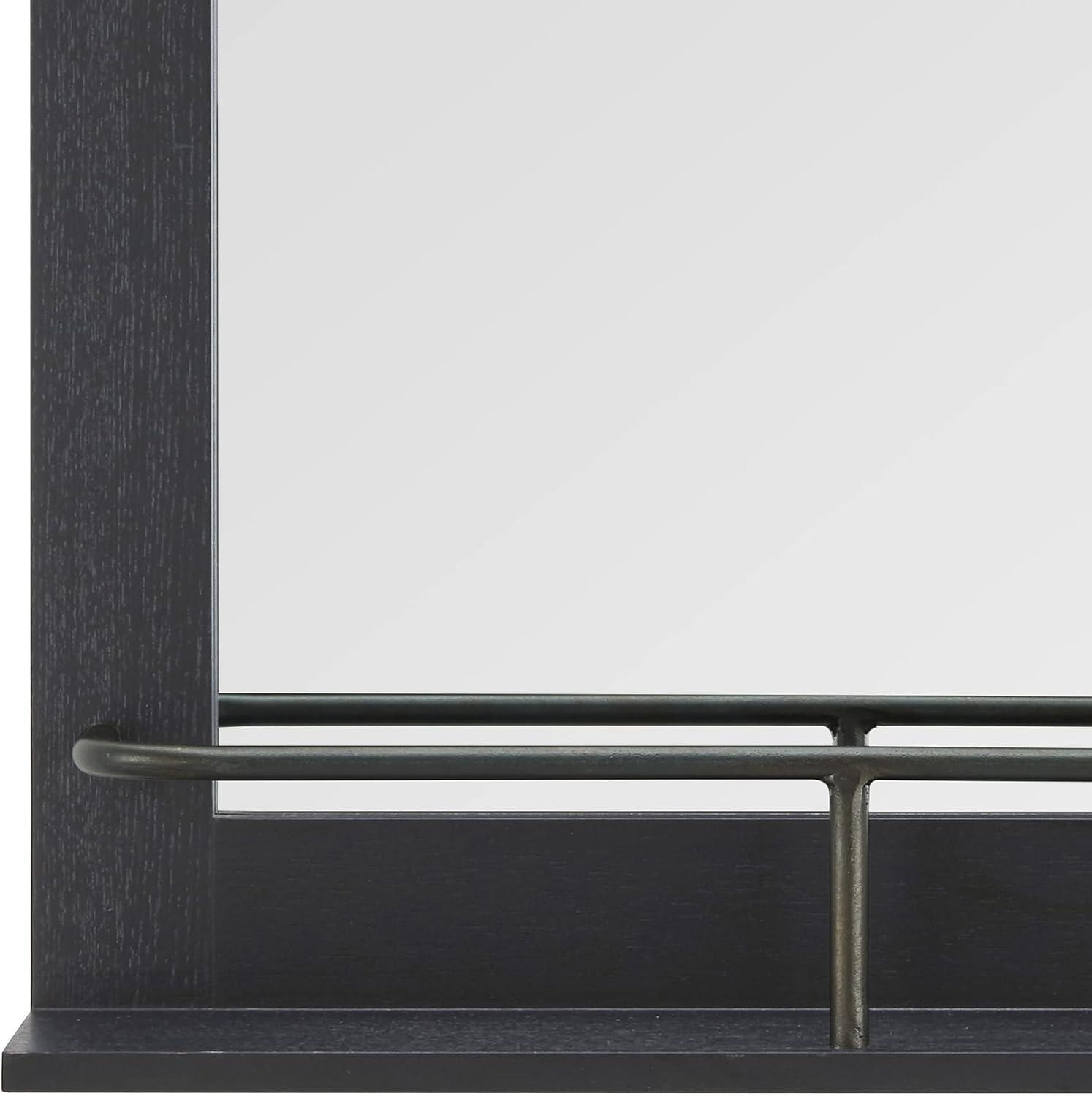 Joss & Main Enora Wood Mirror with Shelves