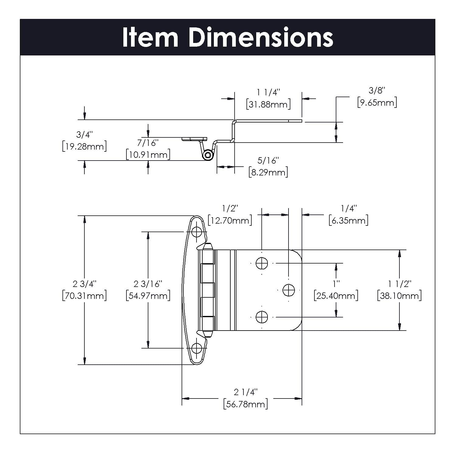 Invisible/Concealed Single Door Hinge