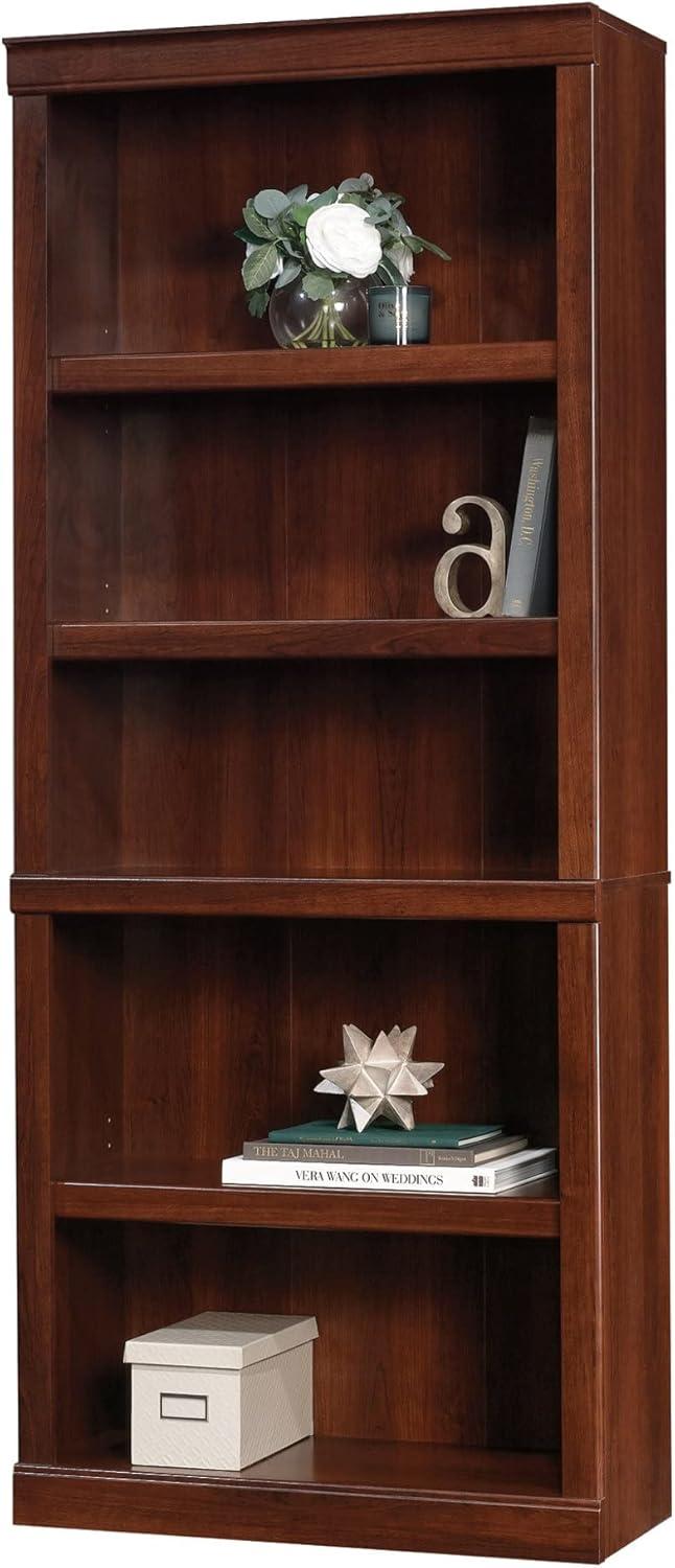 Mulled Cherry 72"H 5-Shelf Adjustable Bookcase