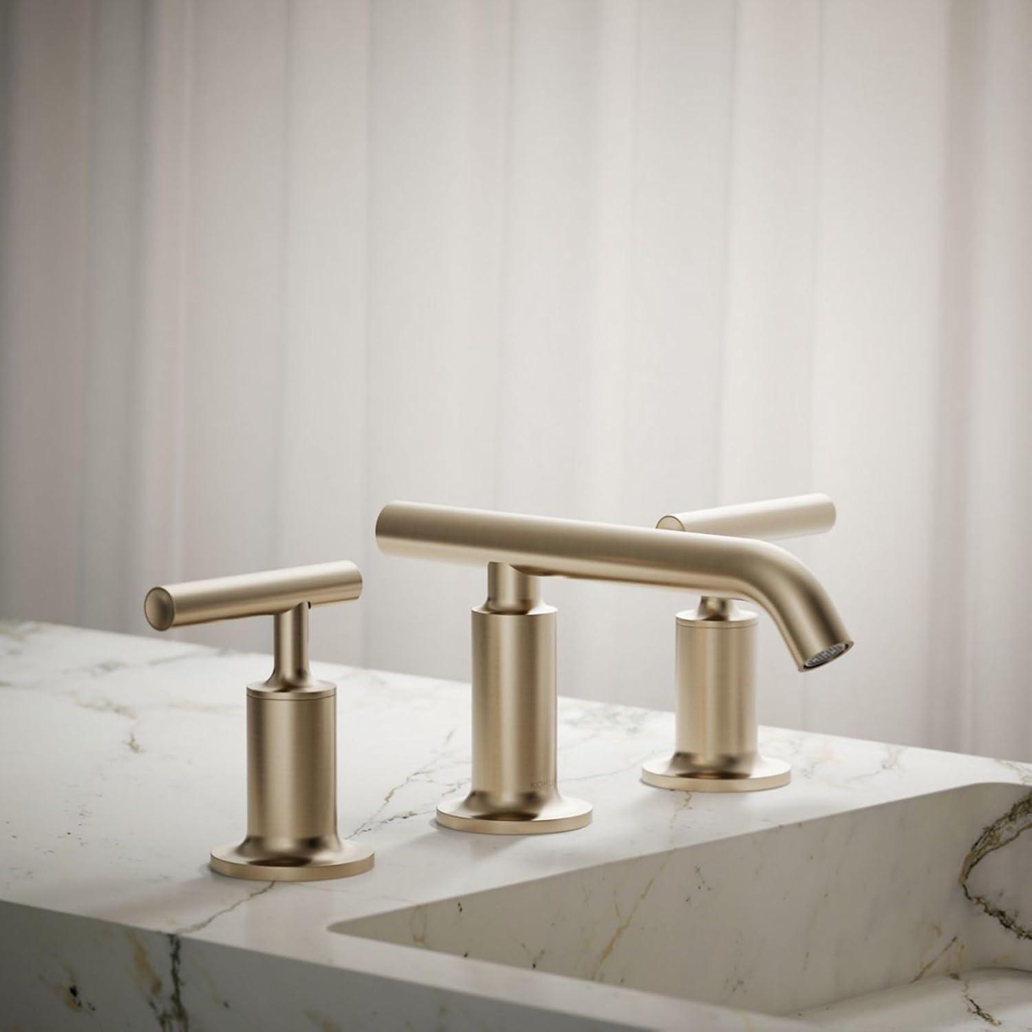 Purist® Widespread Bathroom Faucet with Drain Assembly