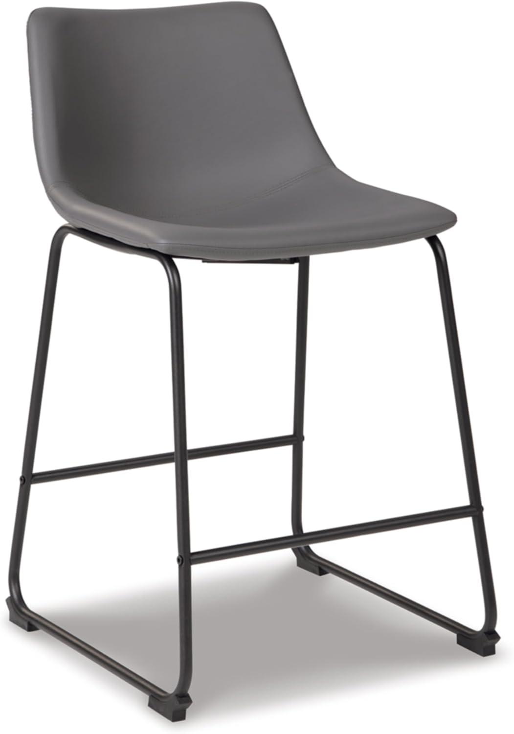 Ashtin Upholstered Counter Stool with Metal Frame