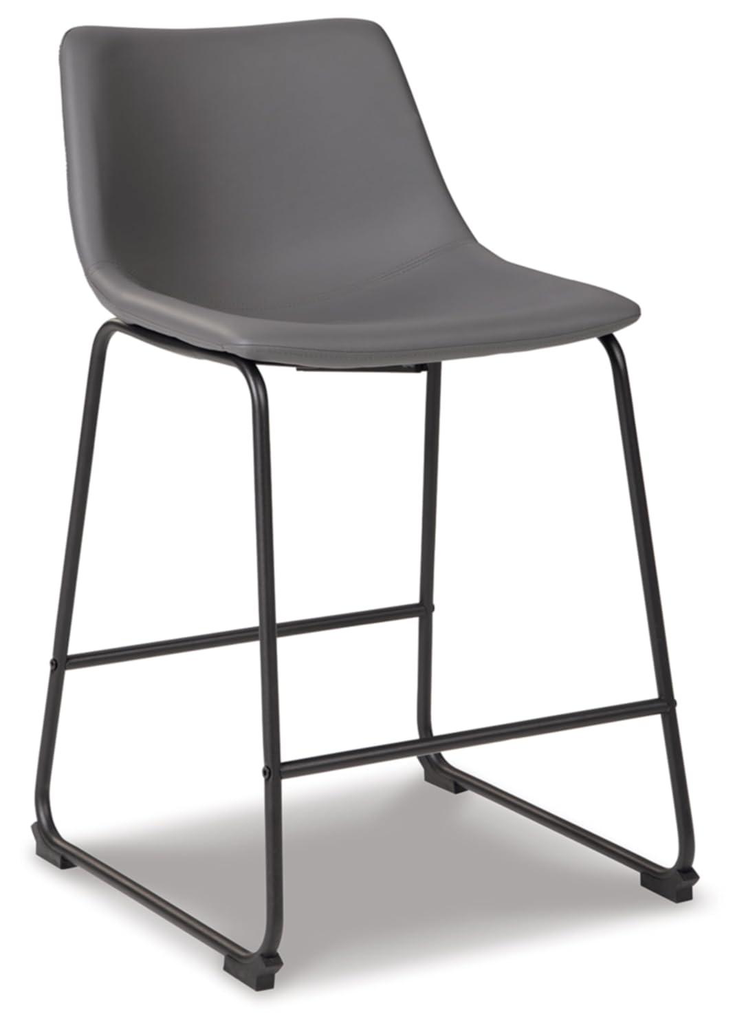 Ashtin Upholstered Counter Stool with Metal Frame