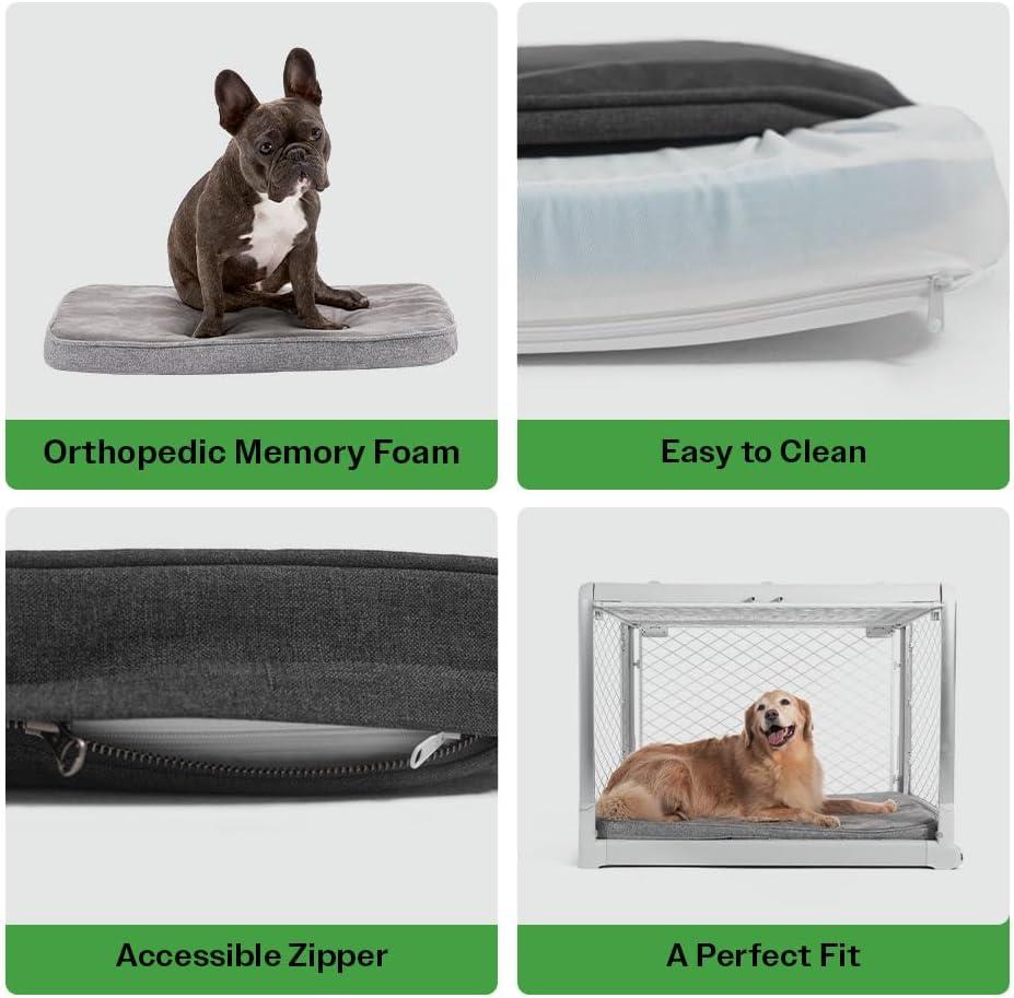Snooz Crate Pad Orthopedic Polyester Pet Bed