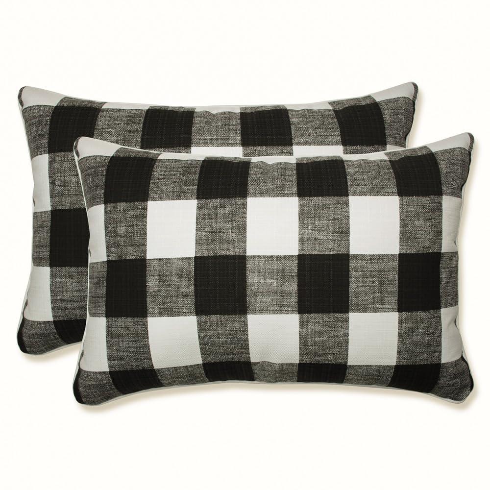 Pillow Perfect Anderson Plaid Indoor/Outdoor Throw Pillow (Set of 2)