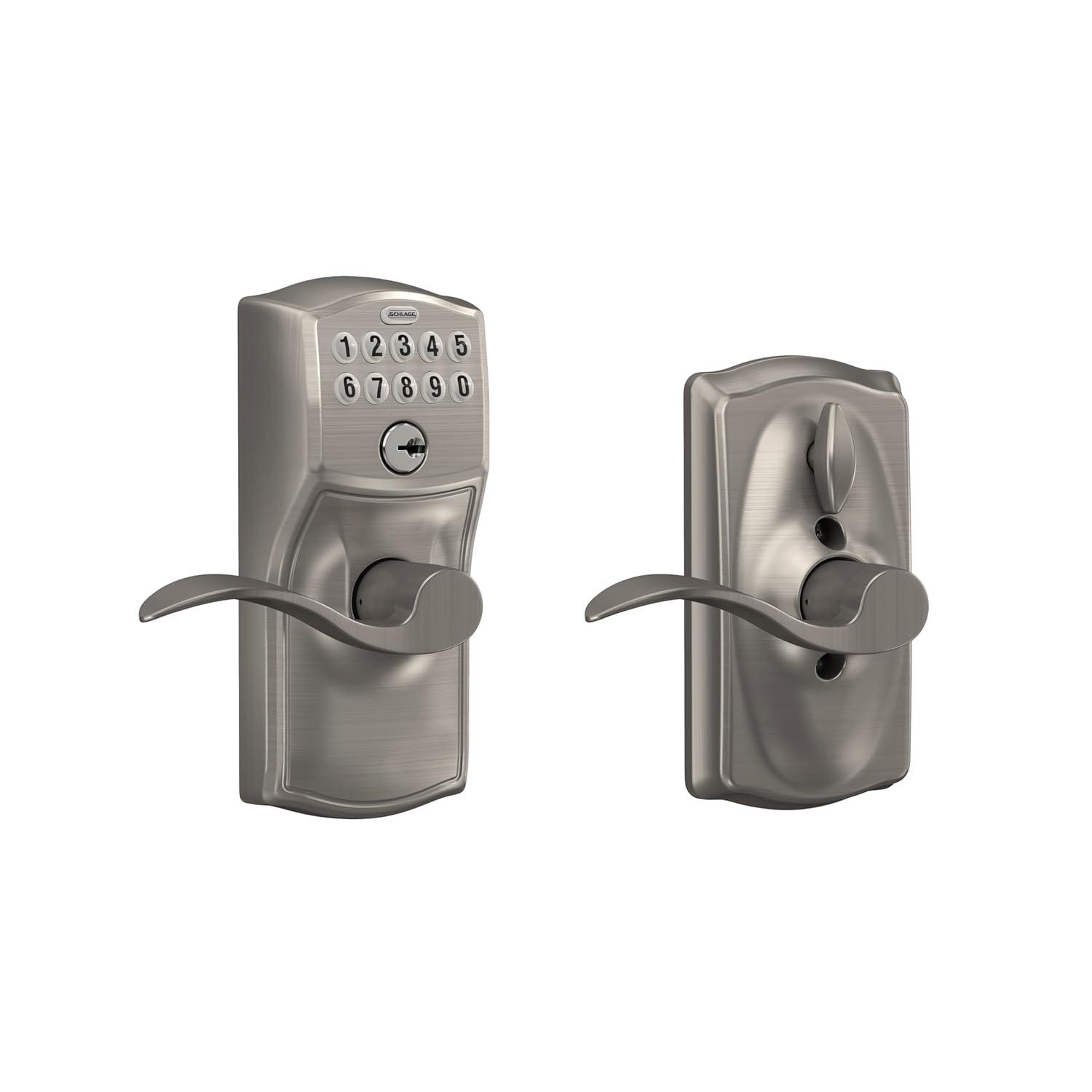 Schlage Fe595-Cam-Acc Camelot Keypad Entry - Nickel
