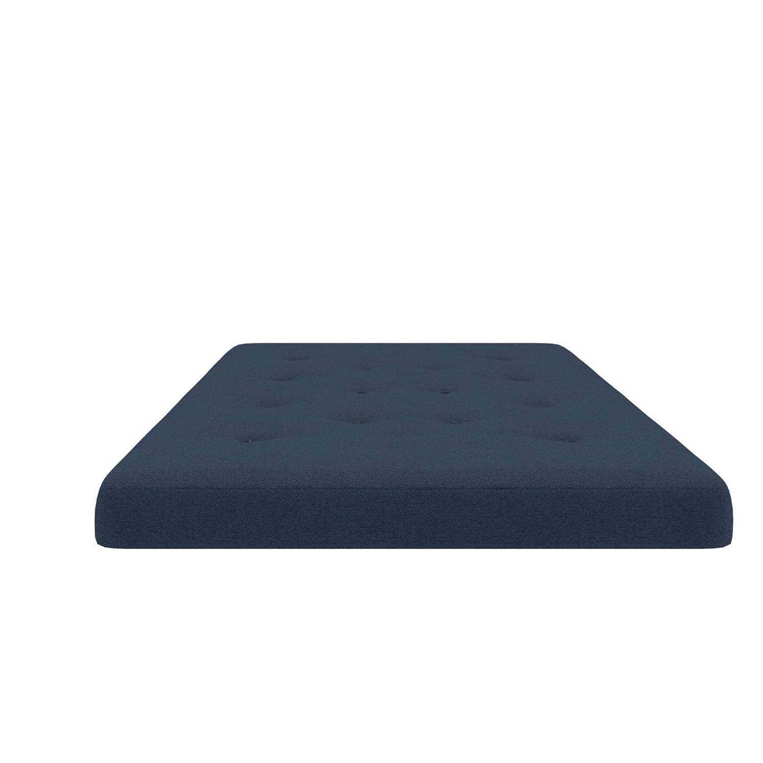 DHP Trule 6-Inch Bonnell Coil Futon Mattress, Microfiber, Full, Blue