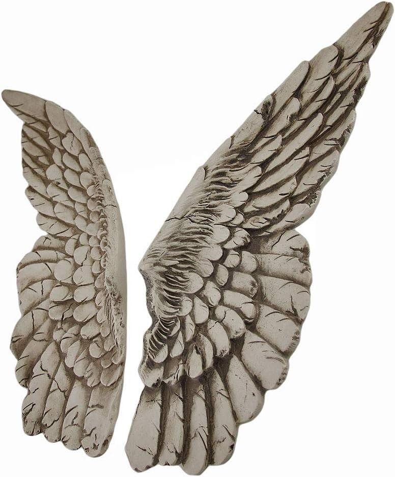 Zeckos Resin Wings of Protection Wall Sculpture 11 inch Set of 2