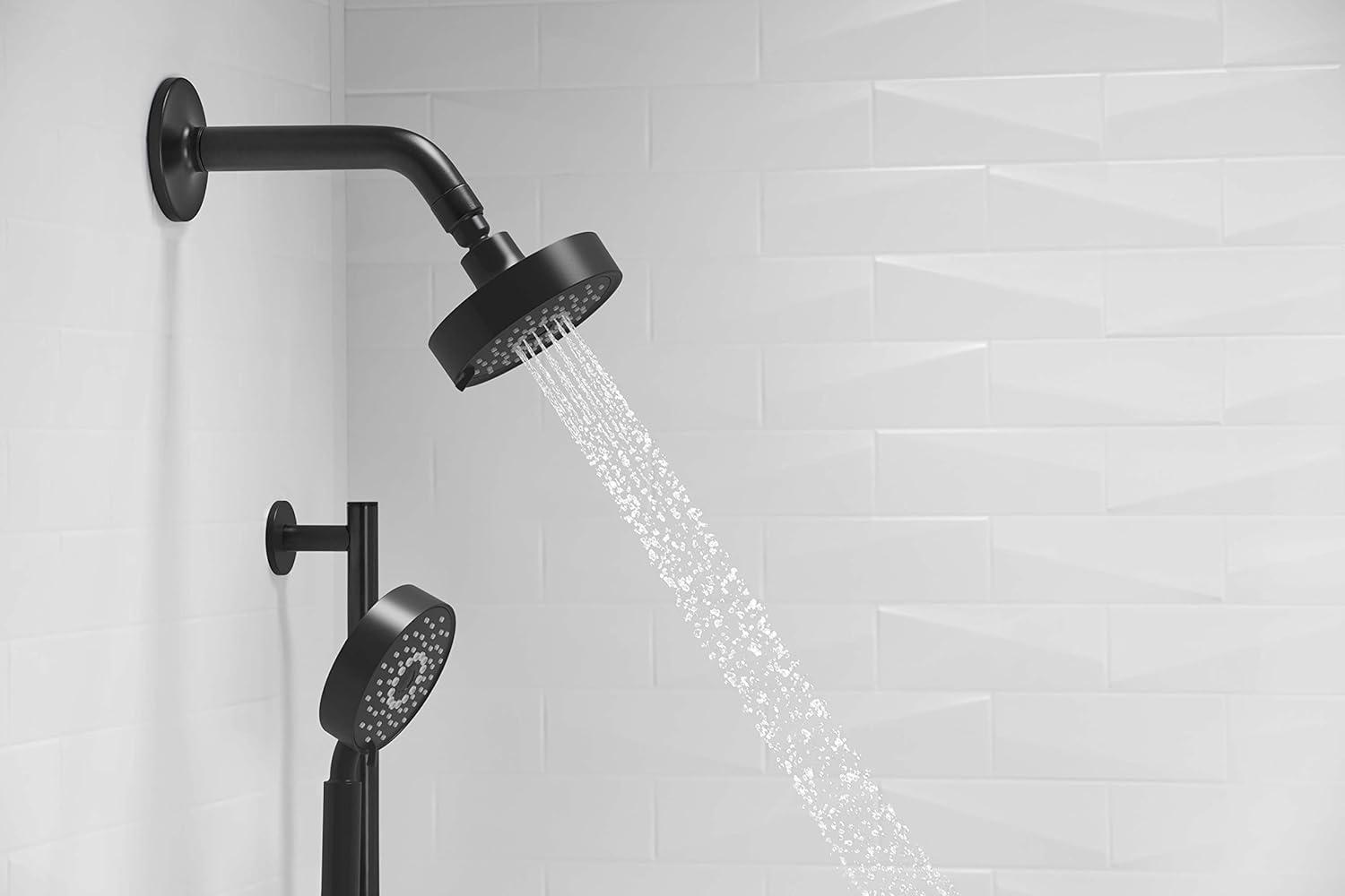 Kohler Purist 2.5 Gpm Multifunction Wall Mount Showerhead, Three Spray Settings, 5.5" High Pressure Spray Head