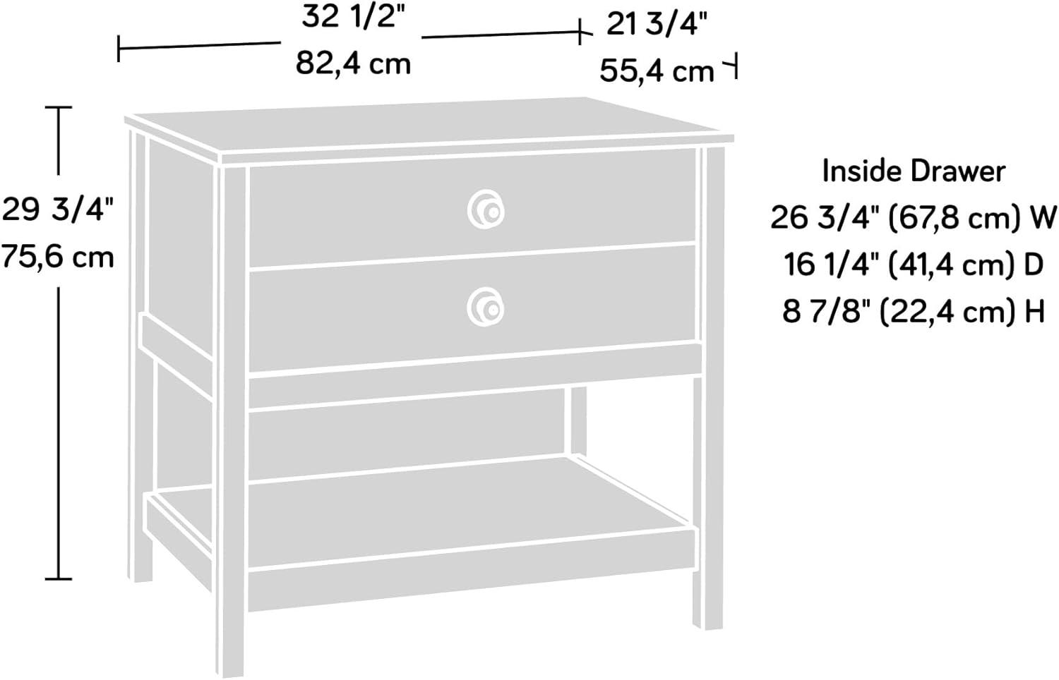 Sauder Granite Trace 1 Drawer File Cabinet Rustic Cedar