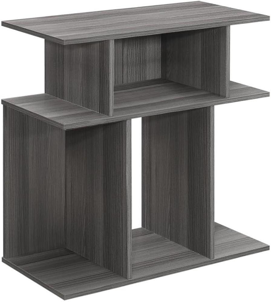 Accent Table Side End Nightstand Lamp Living Room Bedroom Laminate Grey