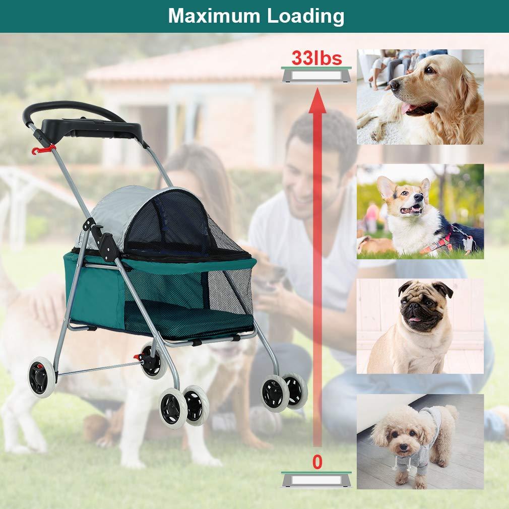 BestPet Foldable Pet Jogger Stroller