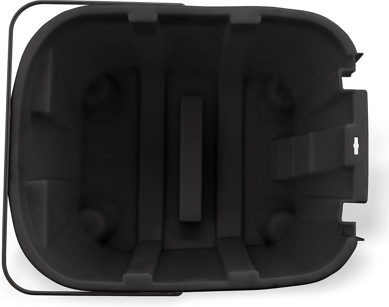 SPARTA 7690403 Omnifit Plastic Mop Bucket For Cleaning, 35 Quarts, Black