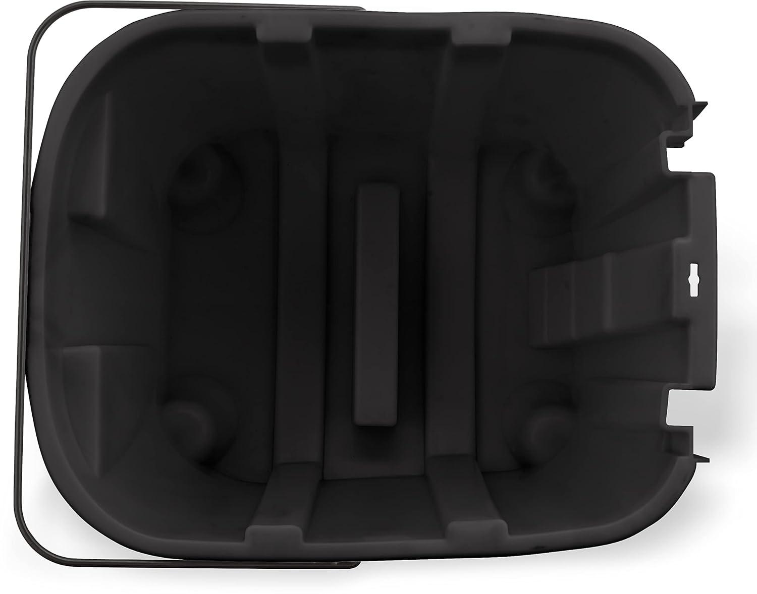 SPARTA 7690403 Omnifit Plastic Mop Bucket For Cleaning, 35 Quarts, Black