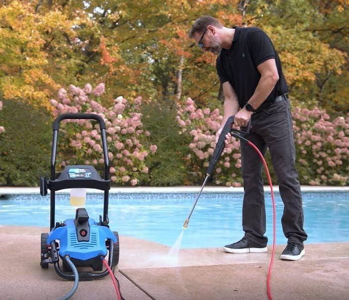 AR Blue Clean 2300 PSI Electric Pressure Washer with Detachable Cart