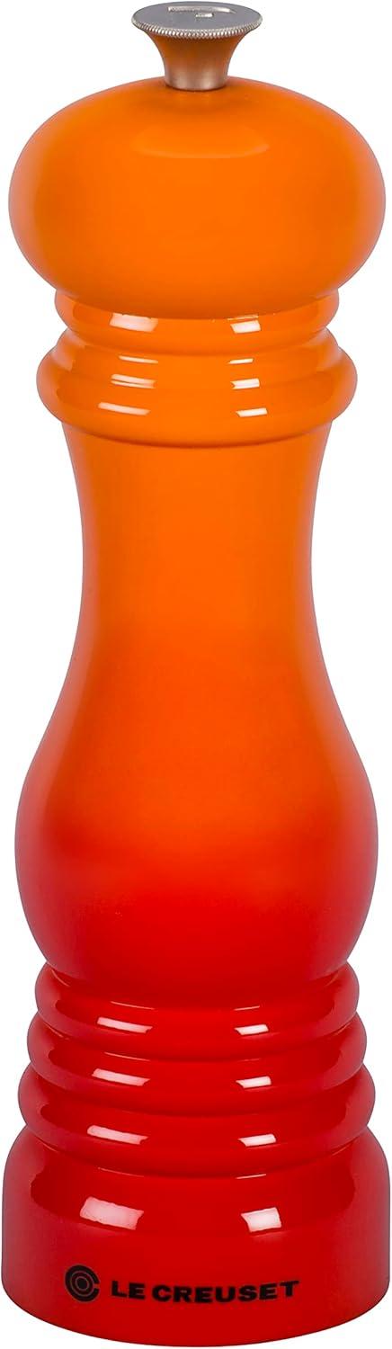 Flame Orange 8" Plastic Pepper Mill