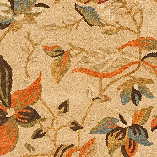 SAFAVIEH Blossom Evelyn Floral Flowers Wool Area Rug, Rust/Multi, 5' x 8'