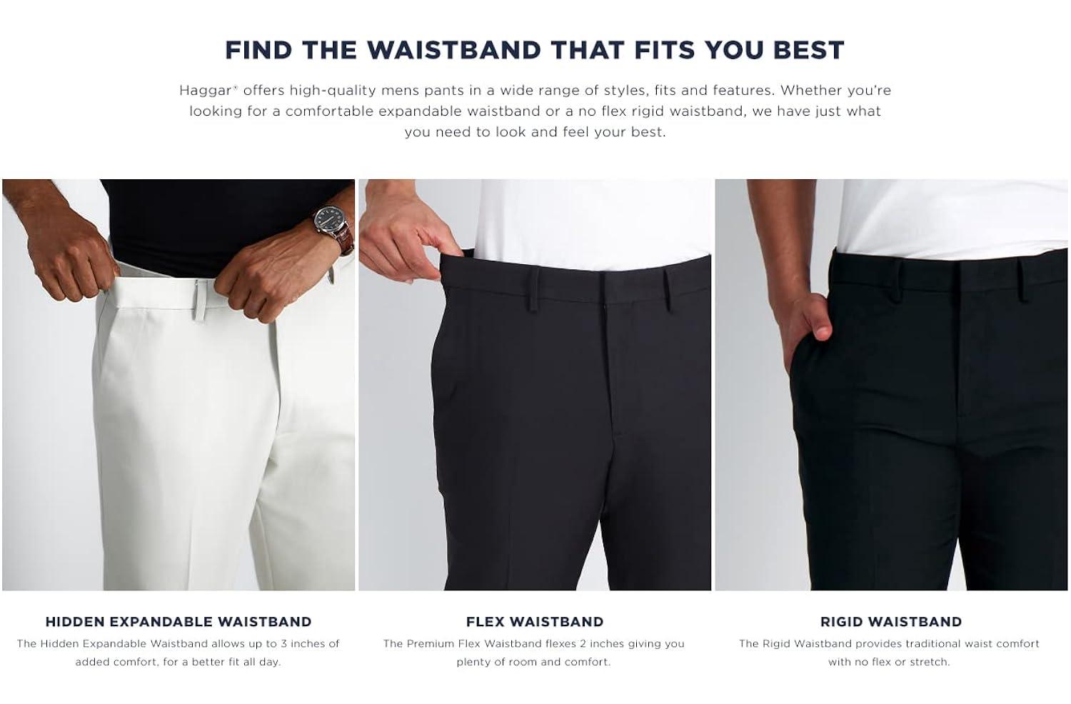Haggar Men's Premium Comfort Classic Fit Pleat Front Dress Pant (Regular And Big & Tall Sizes)