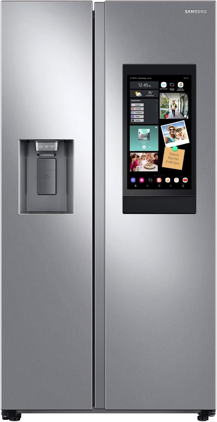 22 cu. ft. Counter Depth Side-by-Side Refrigerator with Touch Screen Family Hub