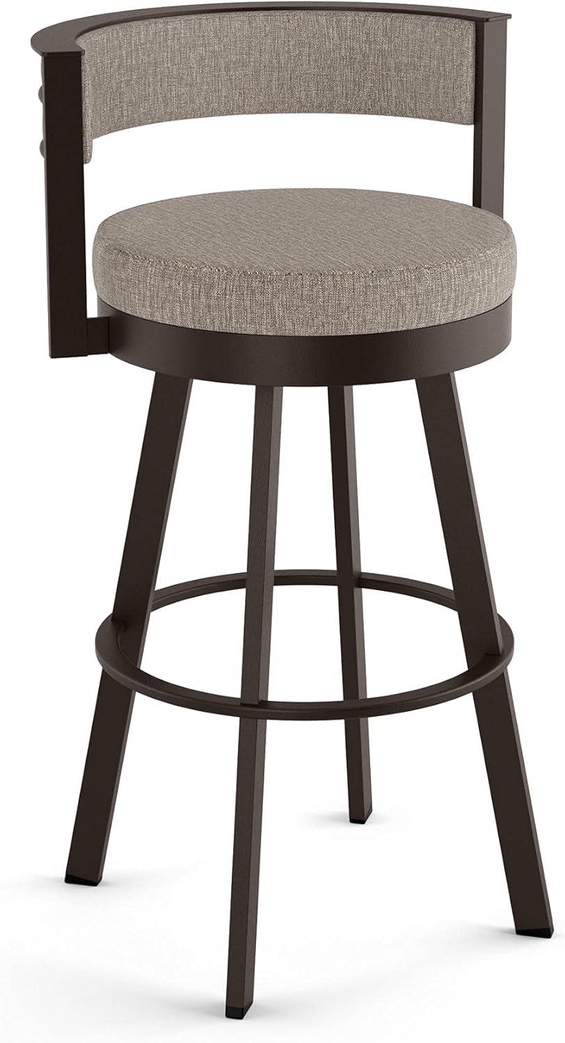 26" Browser Swivel Counter Height Barstool with Upholstered Seat - Amisco