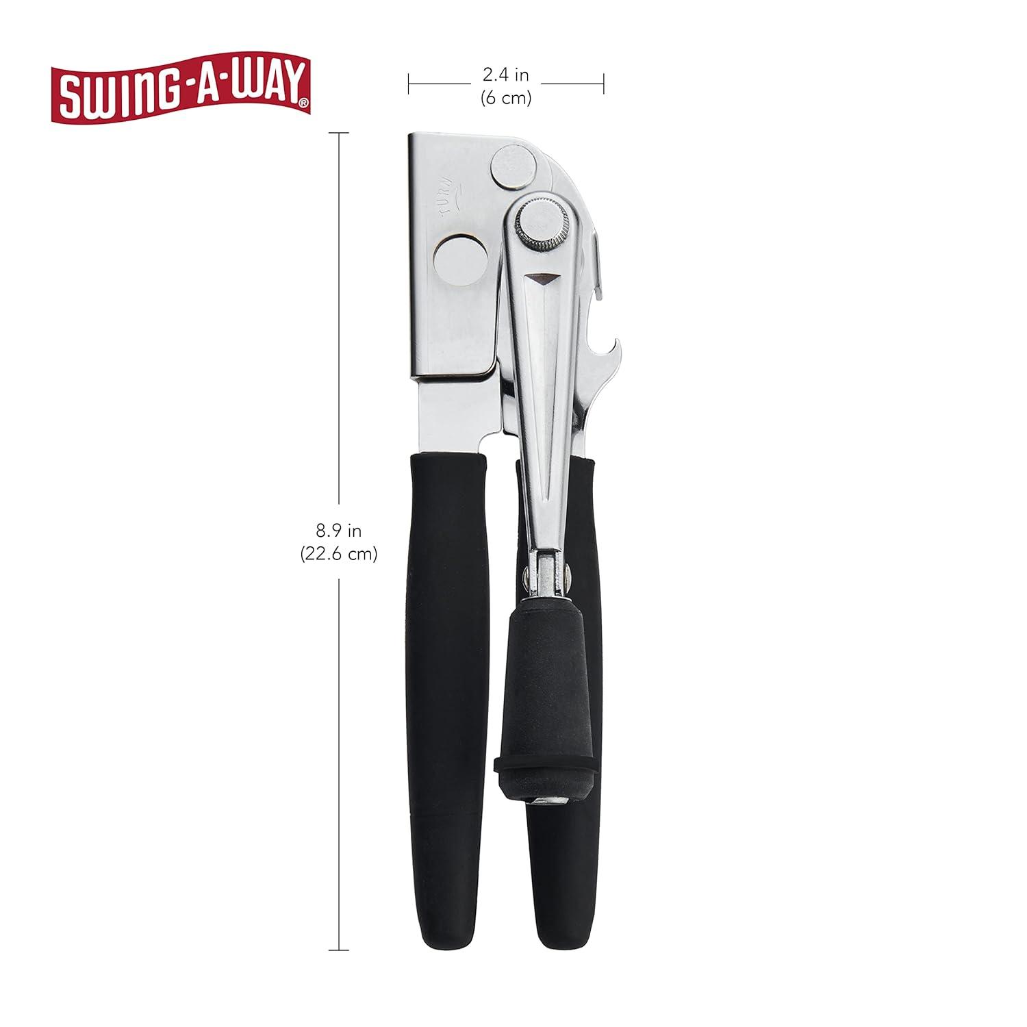 Easy-Crank Can Opener with Folding Crank Handle, Black, 3.50 x 4.50 x 10.50
