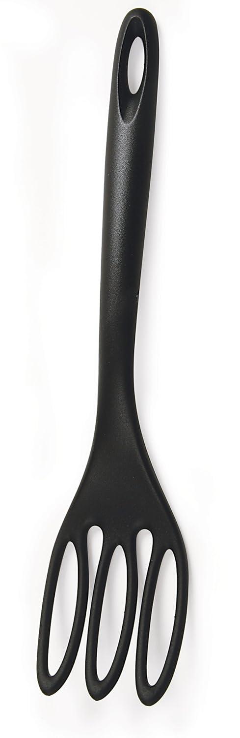 Norpro Grip-EZ Jumbo Fiskie Fork and Whisk Combo Kitchen Tool, Black