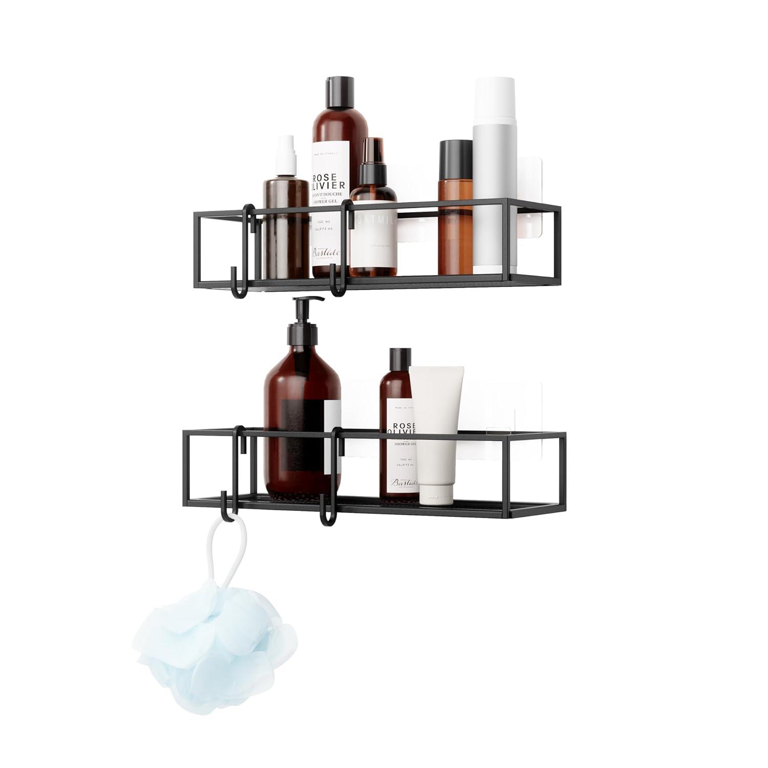 Umbra Cubiko Black Hanging Shower Bins
